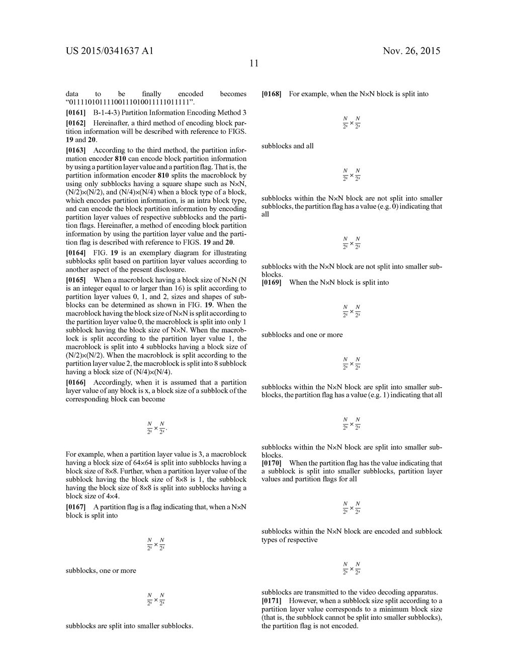 METHOD AND APPARATUS FOR ENCODING/DECODING VIDEO USING SPLIT LAYER - diagram, schematic, and image 42