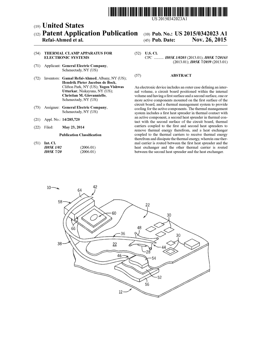 THERMAL CLAMP APPARATUS FOR ELECTRONIC SYSTEMS - diagram, schematic, and image 01