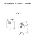 COOLING DEVICE, AND HEATING ELEMENT HOUSING DEVICE EQUIPPED WITH SAME diagram and image