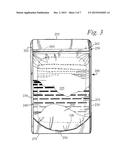 SELF-STANDING CONTAINER FOR PRE-SOAKING GRILLING PLANK diagram and image