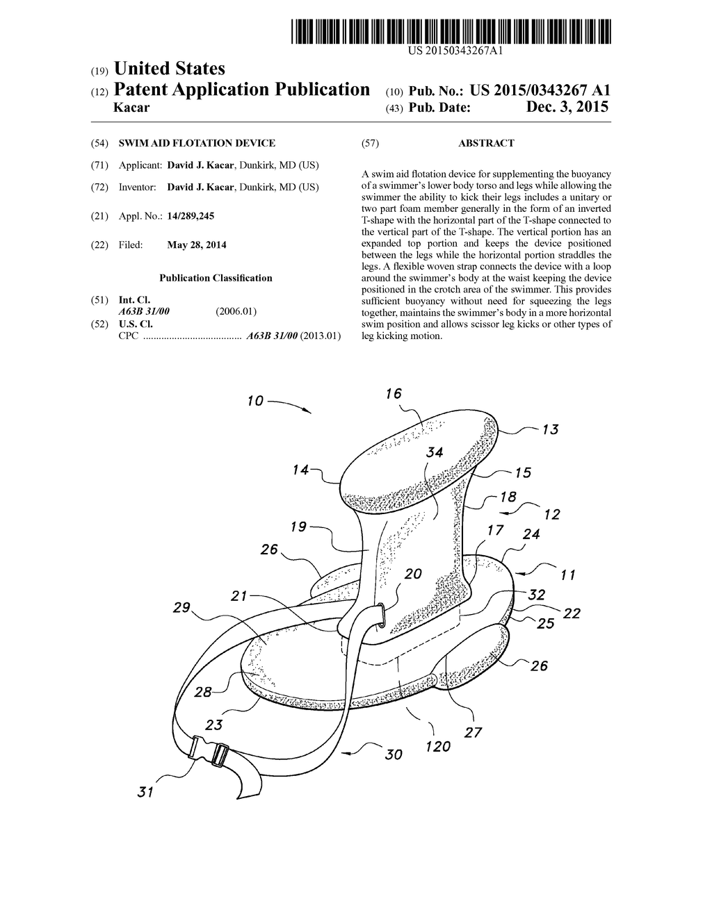 SWIM AID FLOTATION DEVICE - diagram, schematic, and image 01