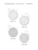 GOLF BALL WITH GROUND DOWN MEDIAL LAYER diagram and image