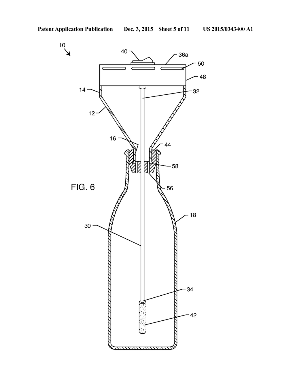 WINE BOTTLE AERATOR - diagram, schematic, and image 06