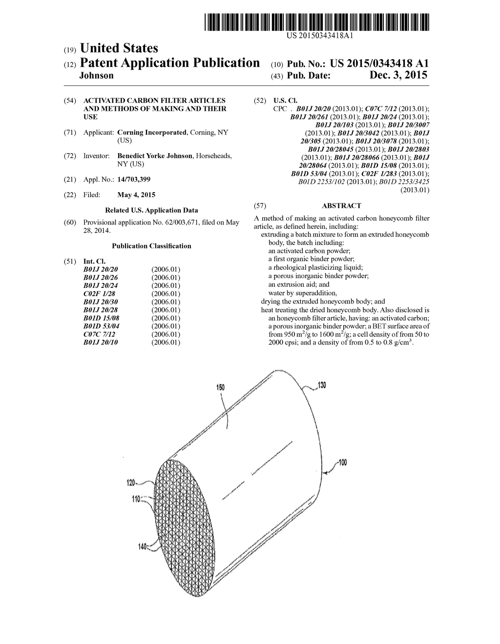 ACTIVATED CARBON FILTER ARTICLES AND METHODS OF MAKING AND THEIR USE - diagram, schematic, and image 01