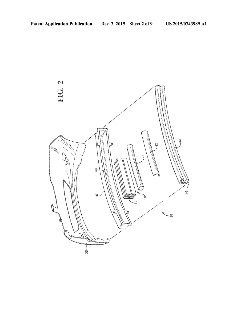 BUMPER ASSEMBLY INCLUDING AIRBAG - diagram, schematic, and image 03