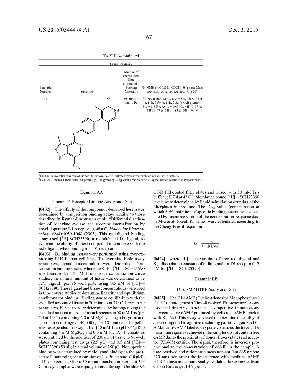 HETEROAROMATIC COMPOUNDS AND THEIR USE AS DOPAMINE D1 LIGANDS - diagram, schematic, and image 68