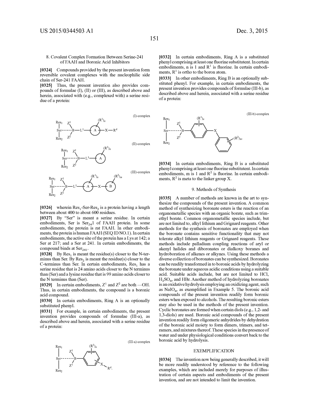 INHIBITORS OF FATTY ACID AMIDE HYDROLASE, METHODS OF TREATMENT AND METHODS     OF PREPARING SAME - diagram, schematic, and image 152