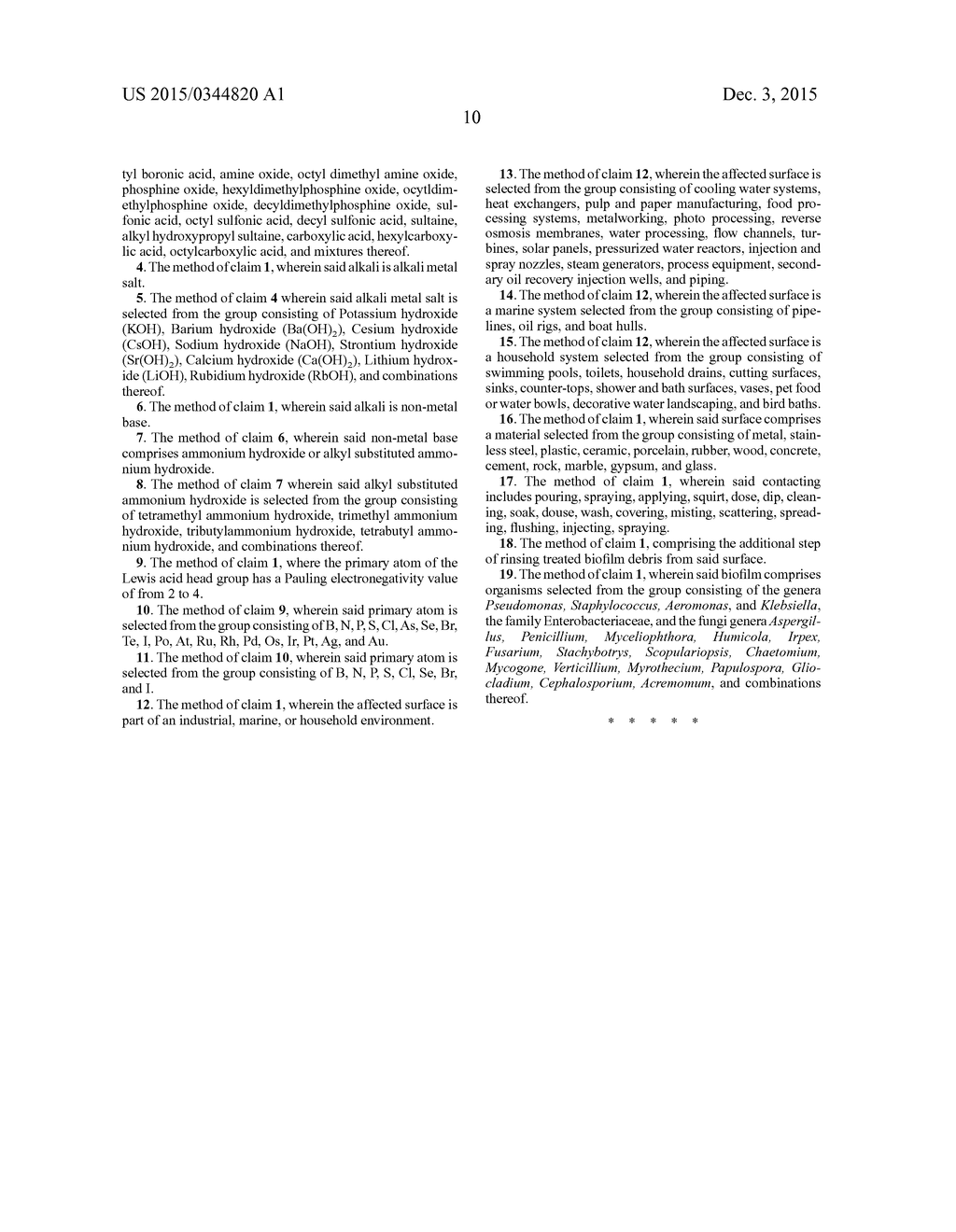 COMPOSITIONS AND METHODS FOR BIOFILM TREATMENT - diagram, schematic, and image 14