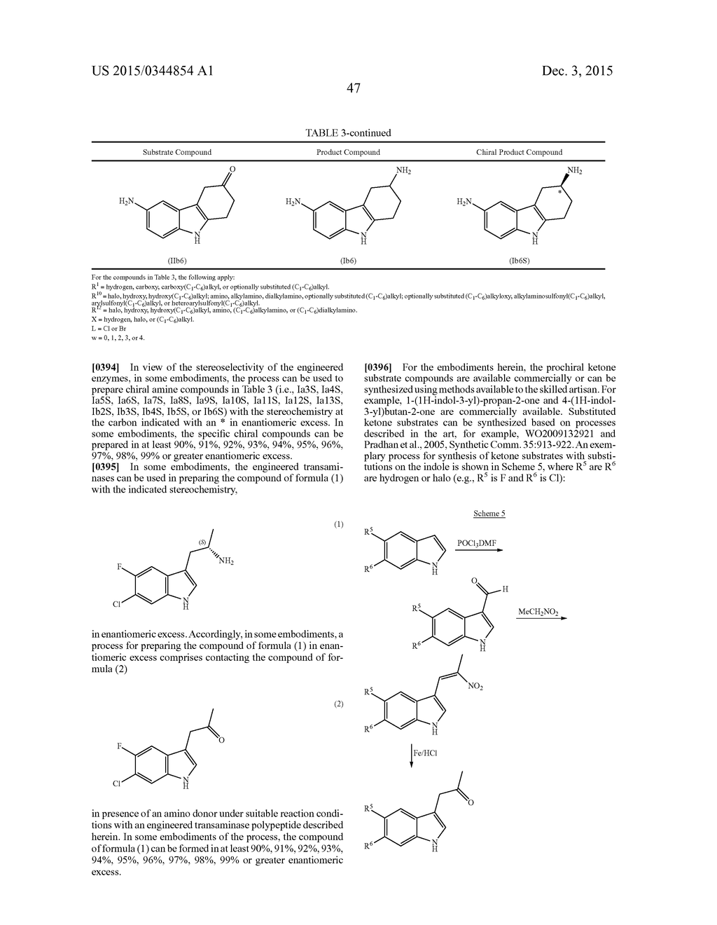 BIOCATALYSTS AND METHODS FOR SYNTHESIZING DERIVATIVES OF TRYPTAMINE AND     TRYPTAMINE ANALOGS - diagram, schematic, and image 48