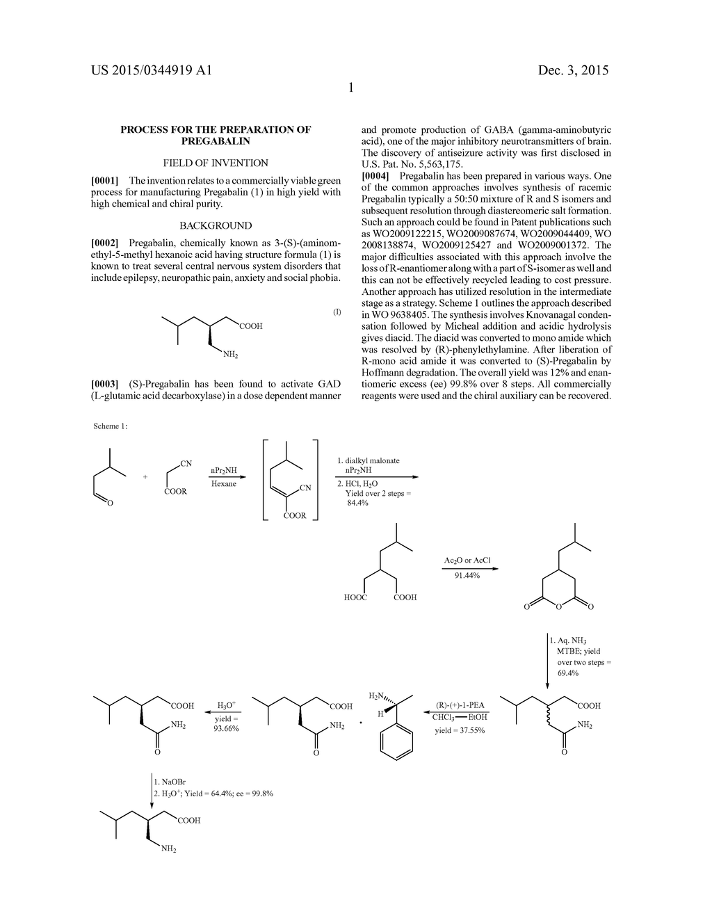 PROCESS FOR THE PREPARATION OF PREGABALIN - diagram, schematic, and image 02