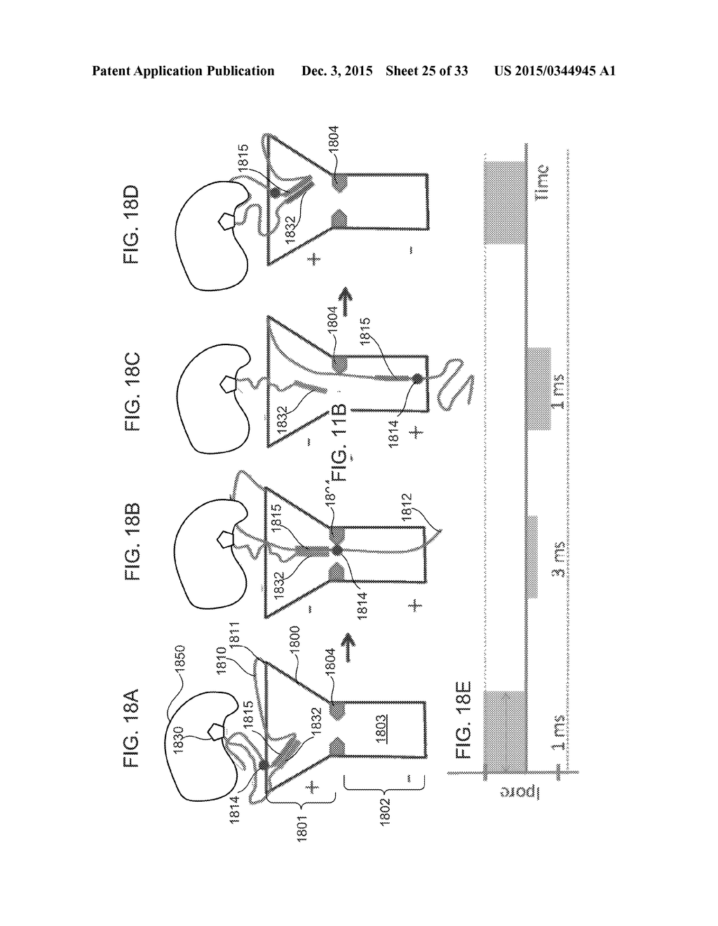 COMPOSITIONS, SYSTEMS, AND METHODS FOR DETECTING EVENTS USING TETHERS     ANCHORED TO OR ADJACENT TO NANOPORES - diagram, schematic, and image 26