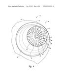 TURBOFAN ENGINE WITH VARIABLE EXHAUST COOLING diagram and image