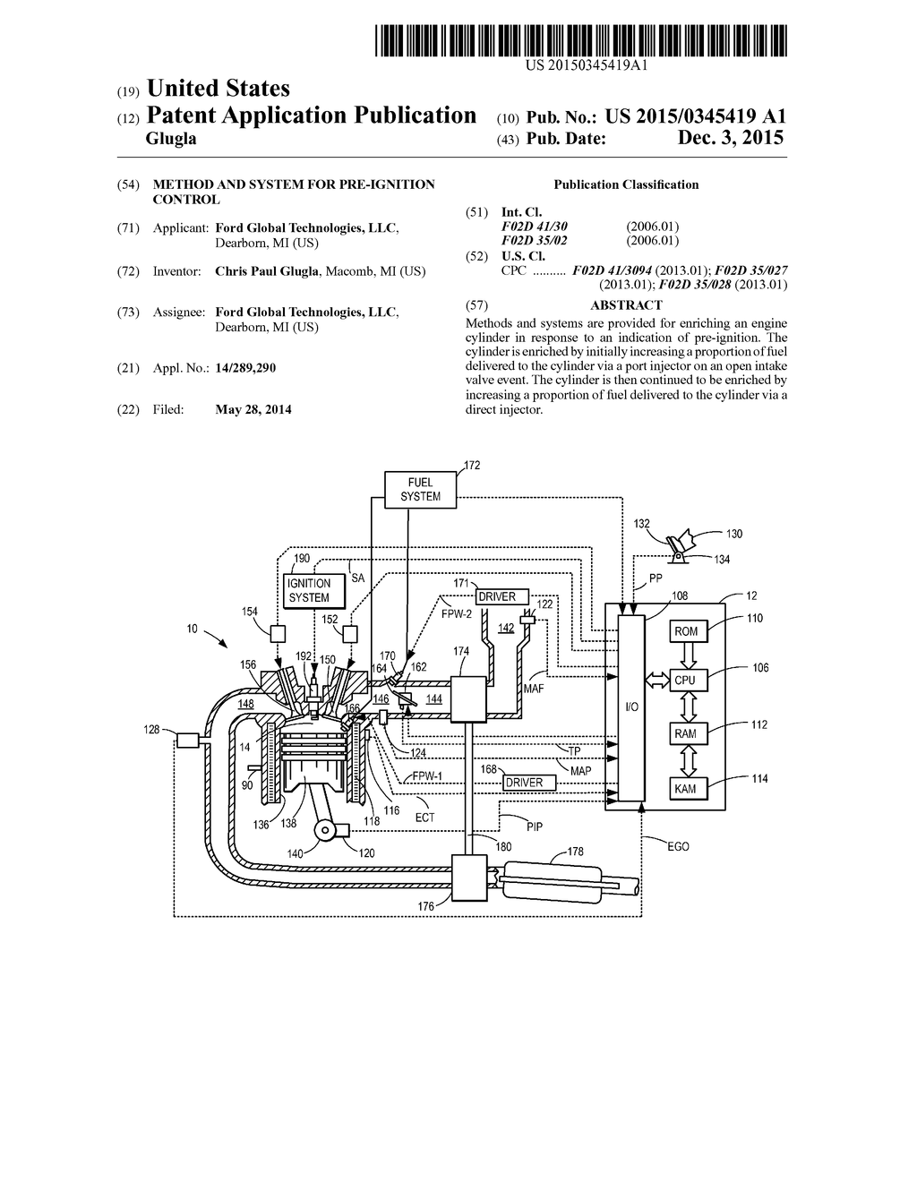 METHOD AND SYSTEM FOR PRE-IGNITION CONTROL - diagram, schematic, and image 01