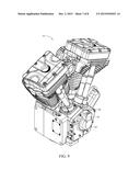 Motorcycle Engine with Direct Fuel Injection diagram and image