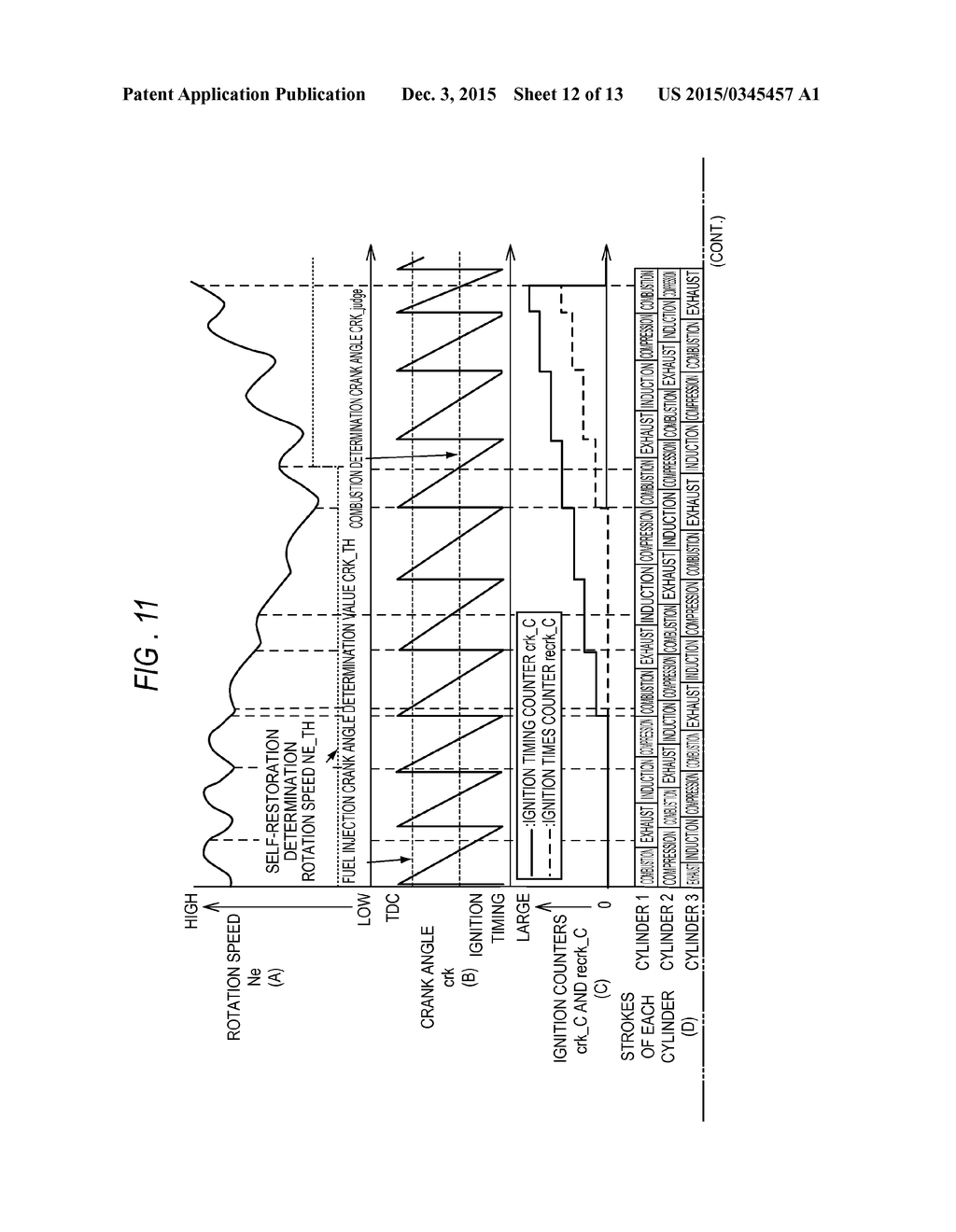 AUTOMATIC STOPPING AND RESTARTING DEVICE OF INTERNAL COMBUSTION ENGINE - diagram, schematic, and image 13