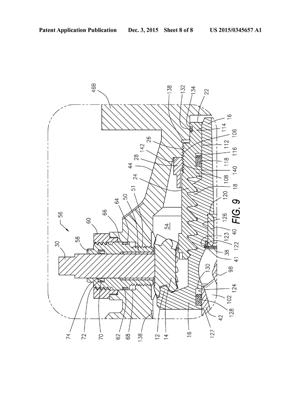 ROTARY-TO-LINEAR MOTION ACTUATOR HAVING A HELICAL BEVEL GEAR AND METHOD OF     USE THEREOF - diagram, schematic, and image 09