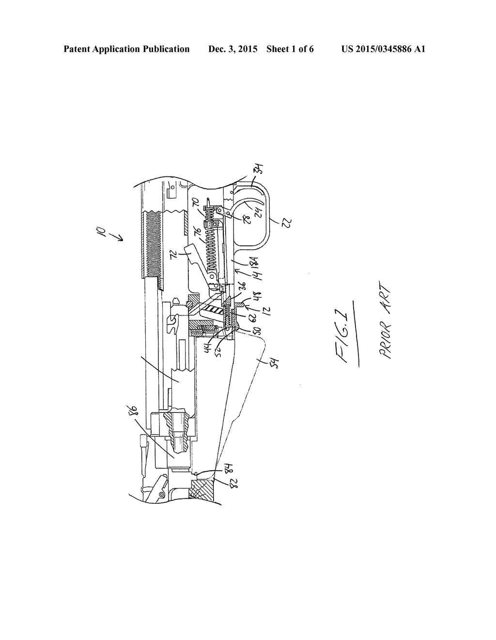 Push-Lever Magazine Release for Converting a Carbine from Clamshell     Magazines to Removable Magazines - diagram, schematic, and image 02