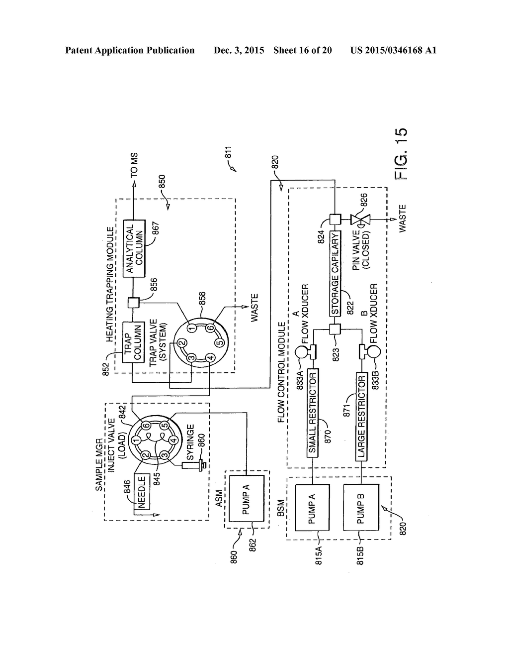 SOLVENT DELIVERY SYSTEM FOR LIQUID CHROMATOGRAPHY THAT MAINTAINS FLUID     INTEGRITY AND PRE-FORMS GRADIENTS - diagram, schematic, and image 17