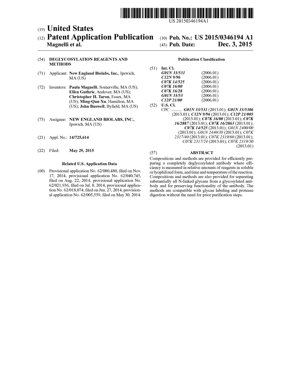 Deglycosylation Reagents and Methods - diagram, schematic, and image 01