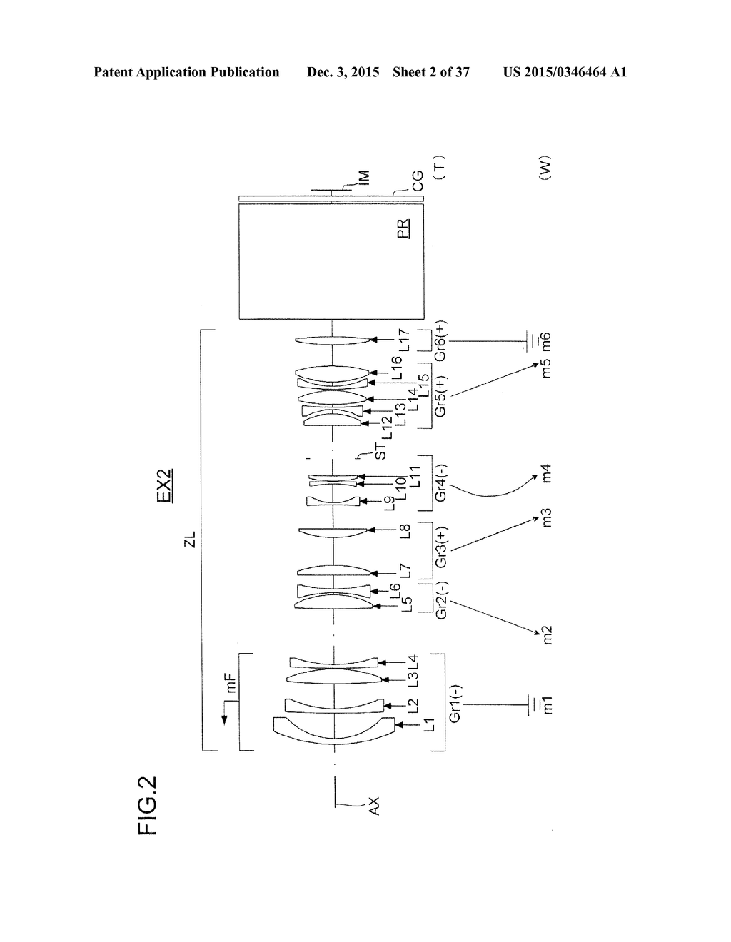 PROJECTION LENS SYSTEM HAVING MAGNIFICATION CHANGING FUNCTION AND     PROJECTOR - diagram, schematic, and image 03