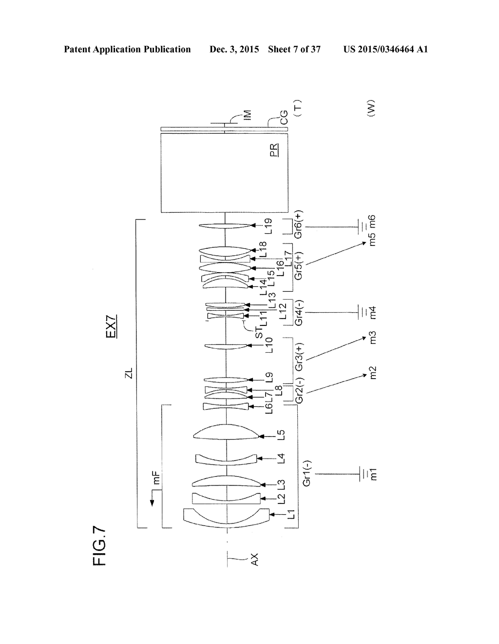 PROJECTION LENS SYSTEM HAVING MAGNIFICATION CHANGING FUNCTION AND     PROJECTOR - diagram, schematic, and image 08