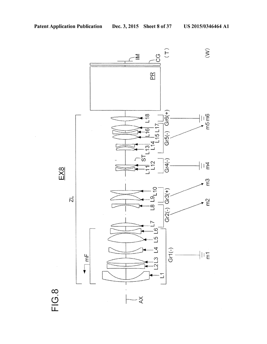 PROJECTION LENS SYSTEM HAVING MAGNIFICATION CHANGING FUNCTION AND     PROJECTOR - diagram, schematic, and image 09