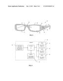 EYEGLASSES WITH CHANGEABLE IMAGE DISPLAY AND RELATED METHODS diagram and image