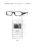 EYEGLASSES WITH CHANGEABLE IMAGE DISPLAY AND RELATED METHODS diagram and image