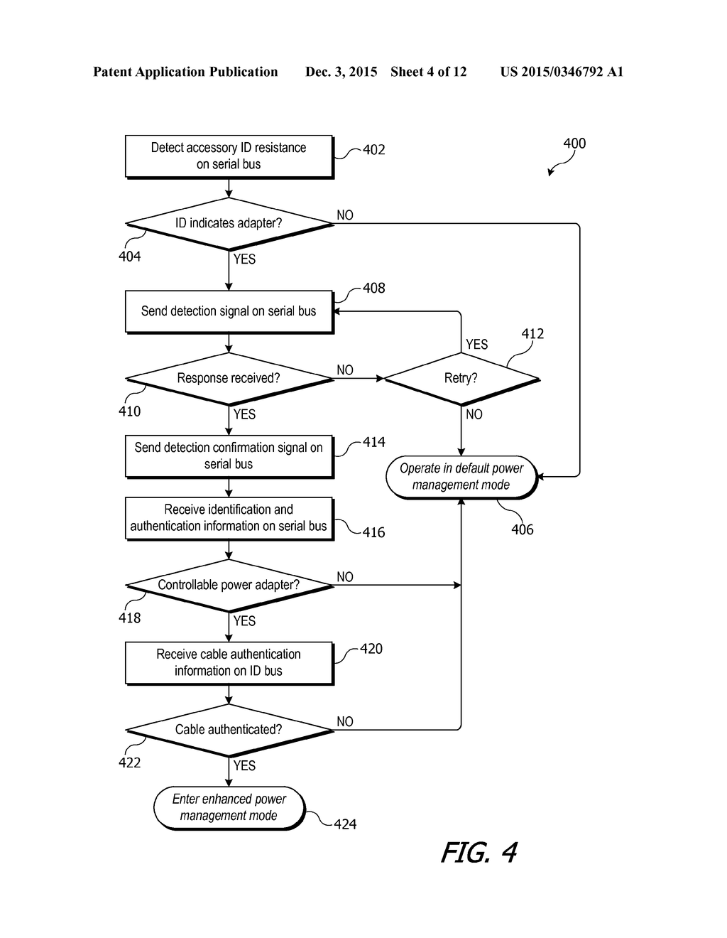 PROTOCOL FOR MANAGING A CONTROLLABLE POWER ADAPTER ACCESSORY - diagram, schematic, and image 05