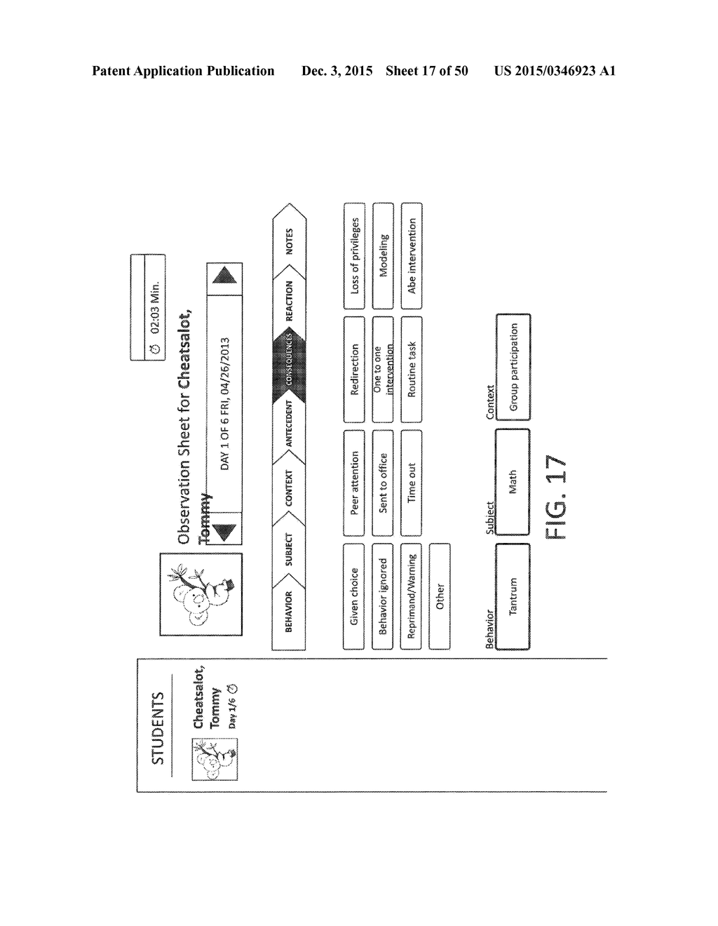 System & Method of Providing & Reporting a Real-Time Functional Behavior     Assessment - diagram, schematic, and image 18