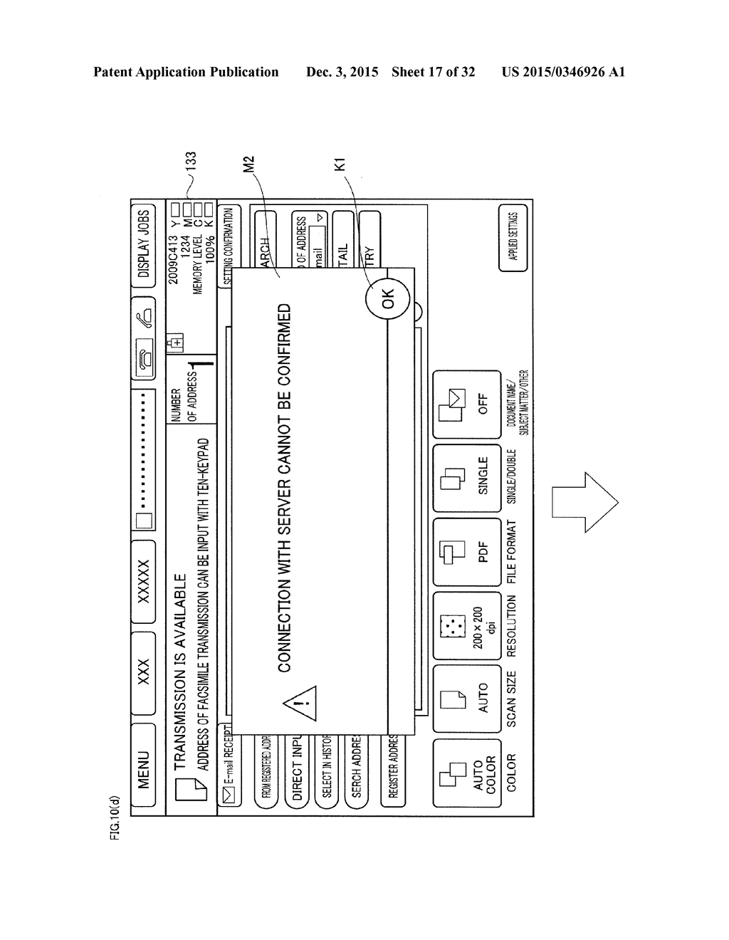 USER INTERFACE PROVIDED WITH DISPLAY UNIT FOR DISPLAYING SCREEN - diagram, schematic, and image 18