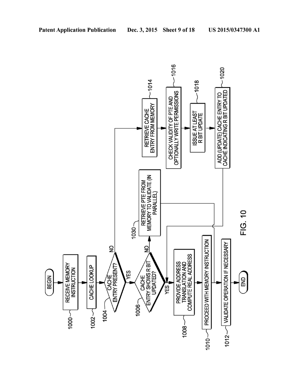 SYNCHRONIZING UPDATES OF PAGE TABLE STATUS INDICATORS IN A MULTIPROCESSING     ENVIRONMENT - diagram, schematic, and image 10