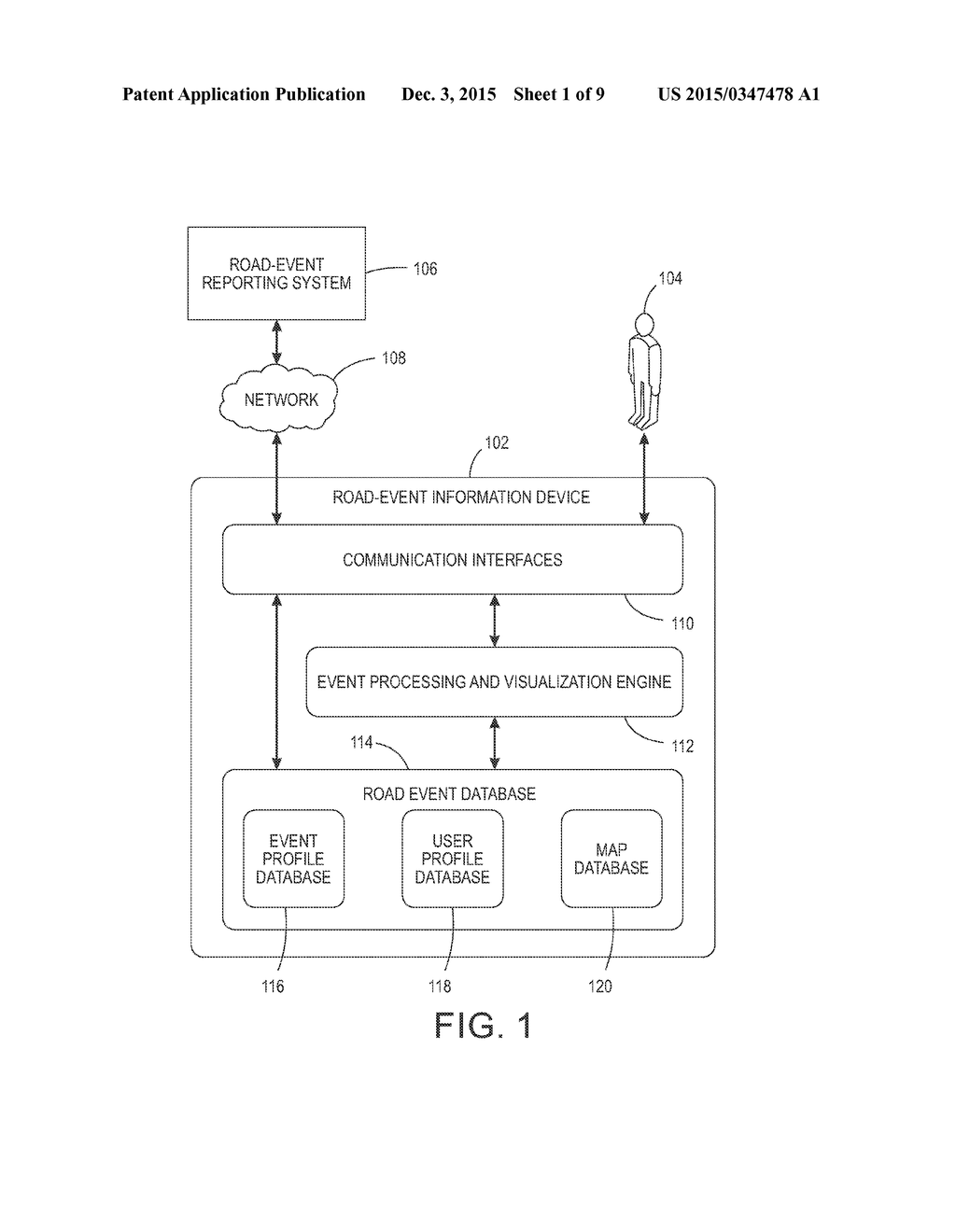 SYSTEMS AND METHODS FOR CONTEXT-AWARE AND PERSONALIZED ACCESS TO     VISUALIZATIONS OF ROAD EVENTS - diagram, schematic, and image 02