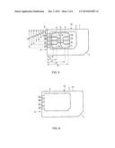 IC CARD SUBSTRATE AND FITTED IC CARD diagram and image