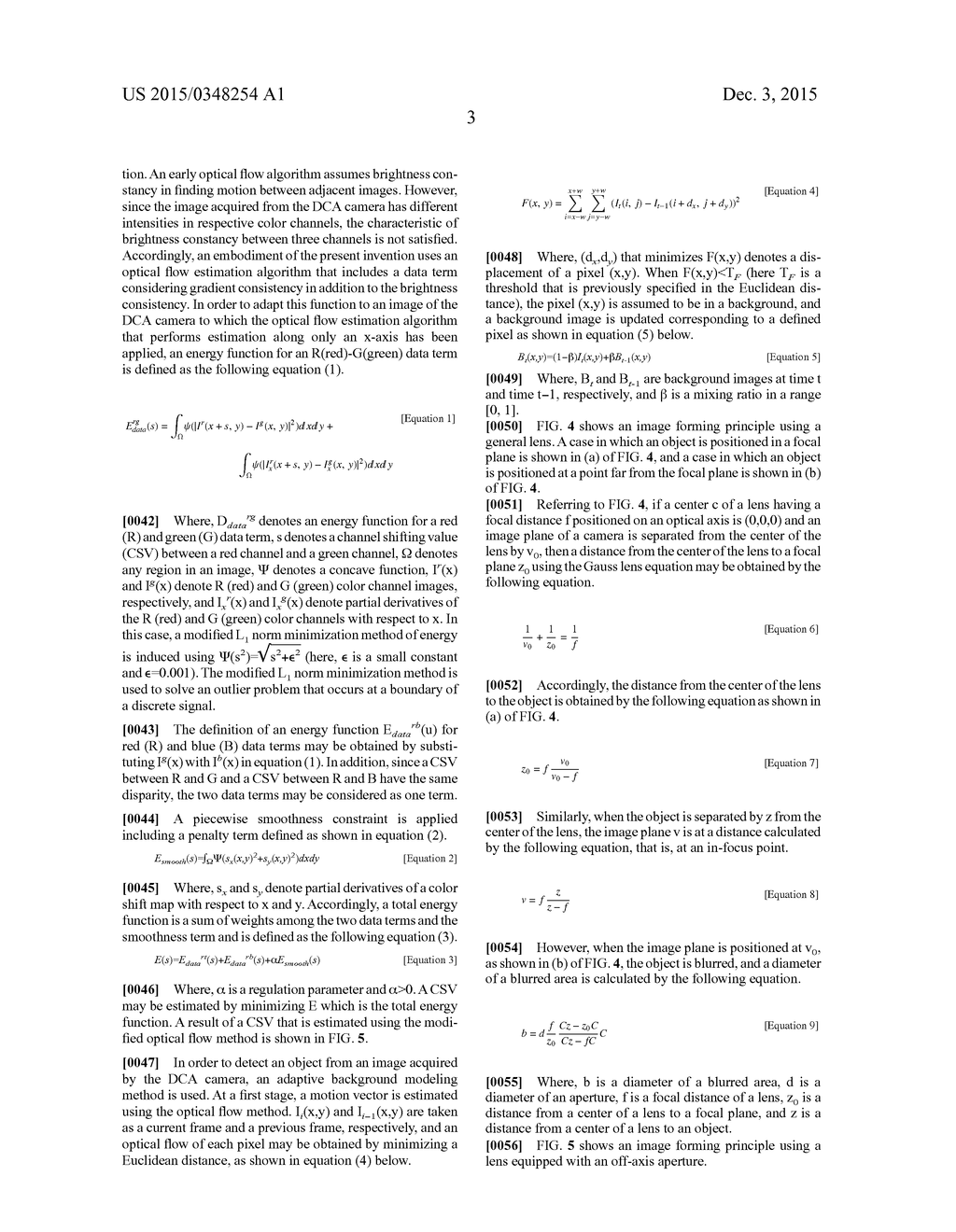 APPARATUS AND METHOD FOR ESTIMATING DISTANCE USING DUAL OFF-AXIS COLOR     FILTER APERTURE - diagram, schematic, and image 15