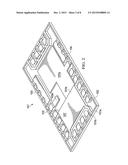 CONVERTER HAVING PARTIALLY THINNED LEADFRAME WITH STACKED CHIPS AND     INTERPOSER, FREE OF WIRES AND CLIPS diagram and image