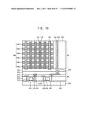 SEMICONDUCTOR DEVICE INCLUDING DIFFERENT ORIENTATIONS OF MEMORY CELL ARRAY     AND PERIPHERAL CIRCUIT TRANSISTORS diagram and image