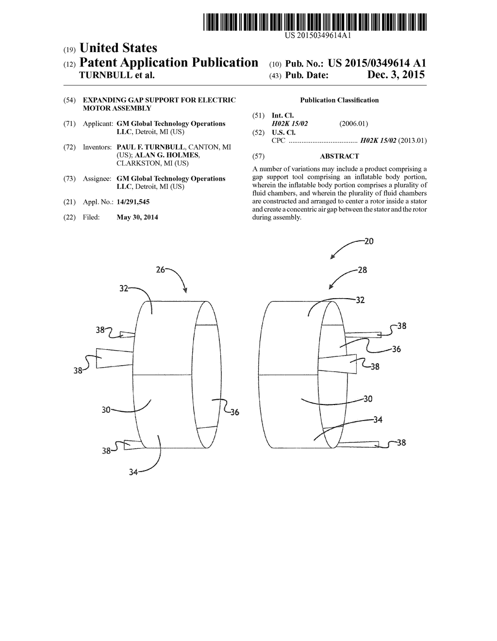 EXPANDING GAP SUPPORT FOR ELECTRIC MOTOR ASSEMBLY - diagram, schematic, and image 01