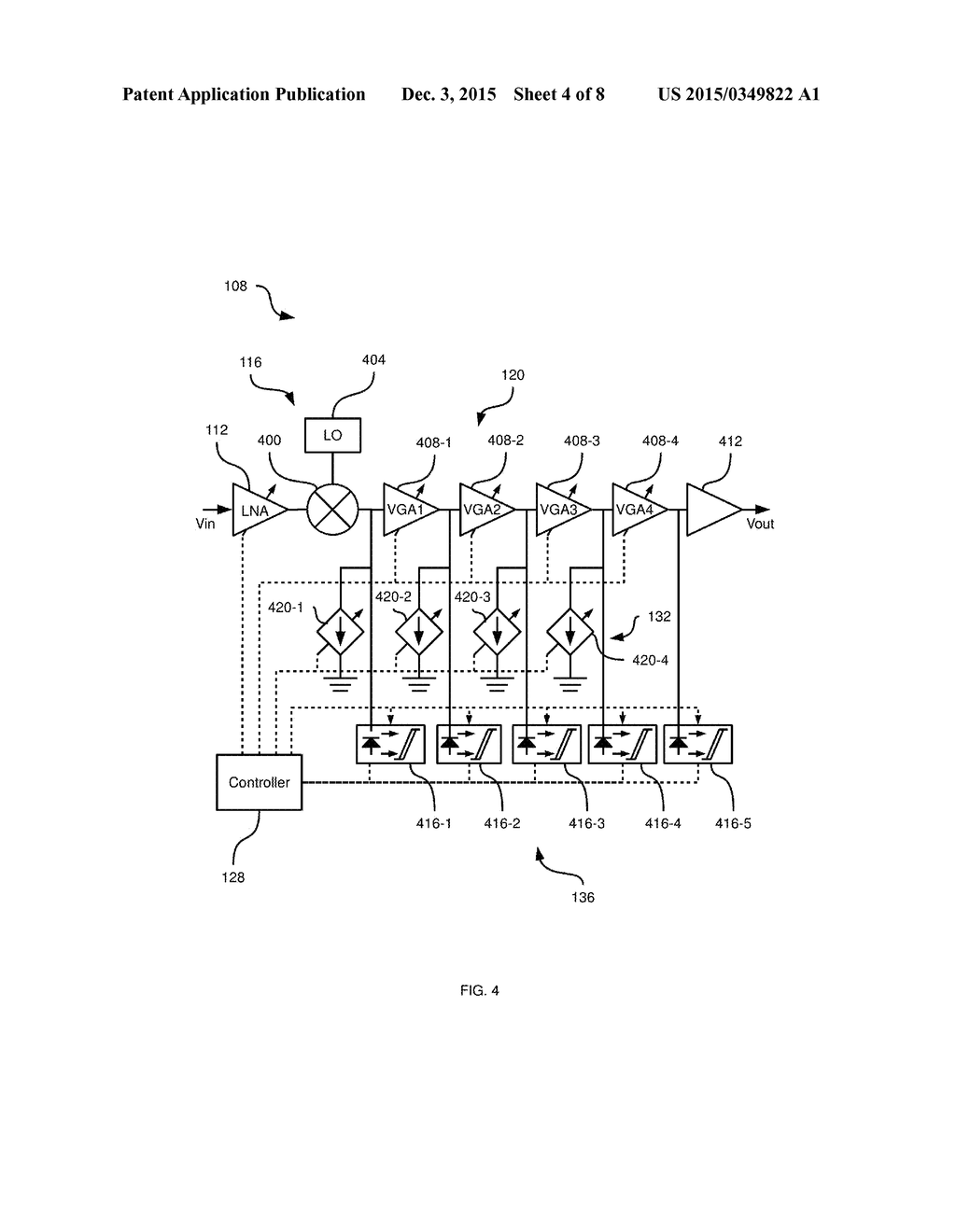 METHOD, SYSTEM AND APPARATUS FOR AUTOMATIC GAIN CONTROL IN     DIRECT-CONVERSION RECEIVER - diagram, schematic, and image 05