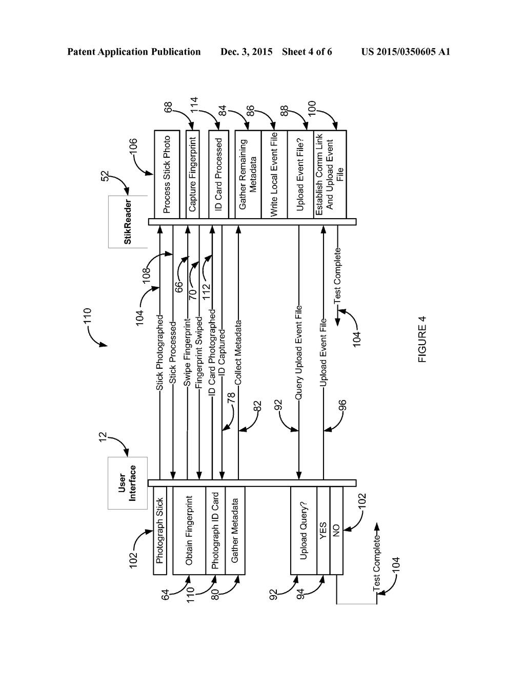 Electronic device for reading diagnostic test results and collecting     subject data for inclusion in a local chain of evidence database and for     transferring and receiving data from remote databases - diagram, schematic, and image 05