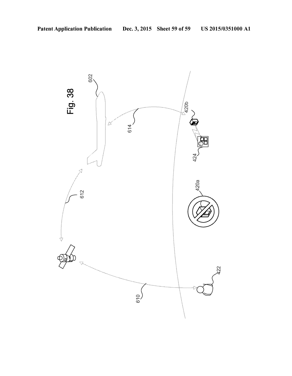 SYSTEMS AND METHODS FOR FACILITATING WIRELESS NETWORK COMMUNICATION,     SATELLITE-BASED WIRELESS NETWORK SYSTEMS, AND AIRCRAFT-BASED WIRELESS     NETWORK SYSTEMS, AND RELATED METHODS - diagram, schematic, and image 60