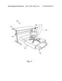 DESK TREADMILL ASSEMBLY WITH CHAIR PLATFORM diagram and image