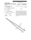 DENTAL MEMBRANE OR TISSUE PLACEMENT FORCEPS diagram and image