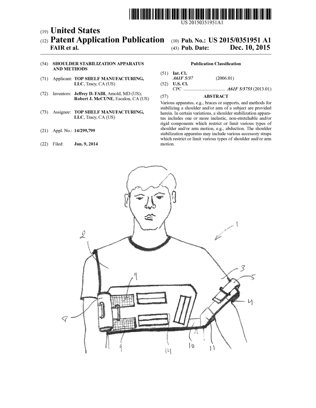 SHOULDER STABILIZATION APPARATUS AND METHODS - diagram, schematic, and image 01
