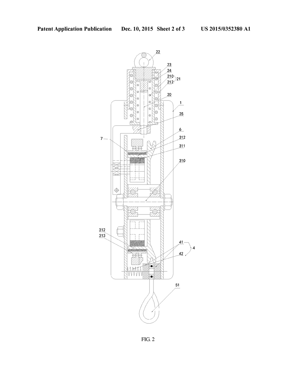 Descent Rescue Device with Double Brake and Back and Forth Controlled - diagram, schematic, and image 03