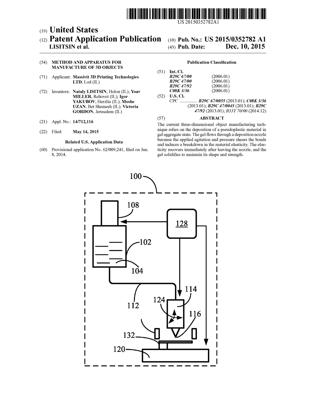 METHOD AND APPARATUS FOR MANUFACTURE OF 3D OBJECTS - diagram, schematic, and image 01