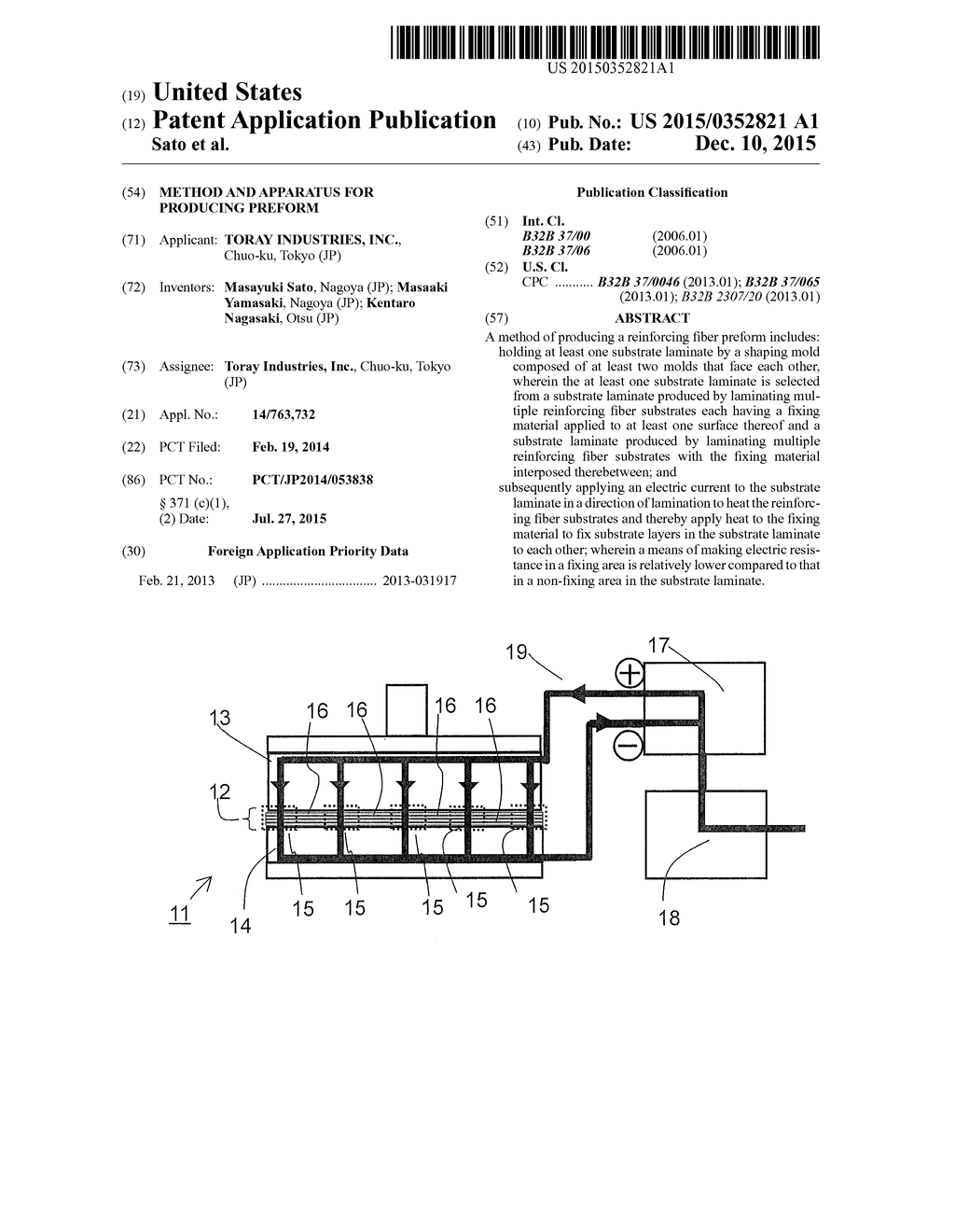 METHOD AND APPARATUS FOR PRODUCING PREFORM - diagram, schematic, and image 01