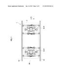 GUIDE-RAIL TRACK VEHICLE, AND METHOD FOR CHANGING DISTANCE BETWEEN     GUIDANCE WHEELS diagram and image