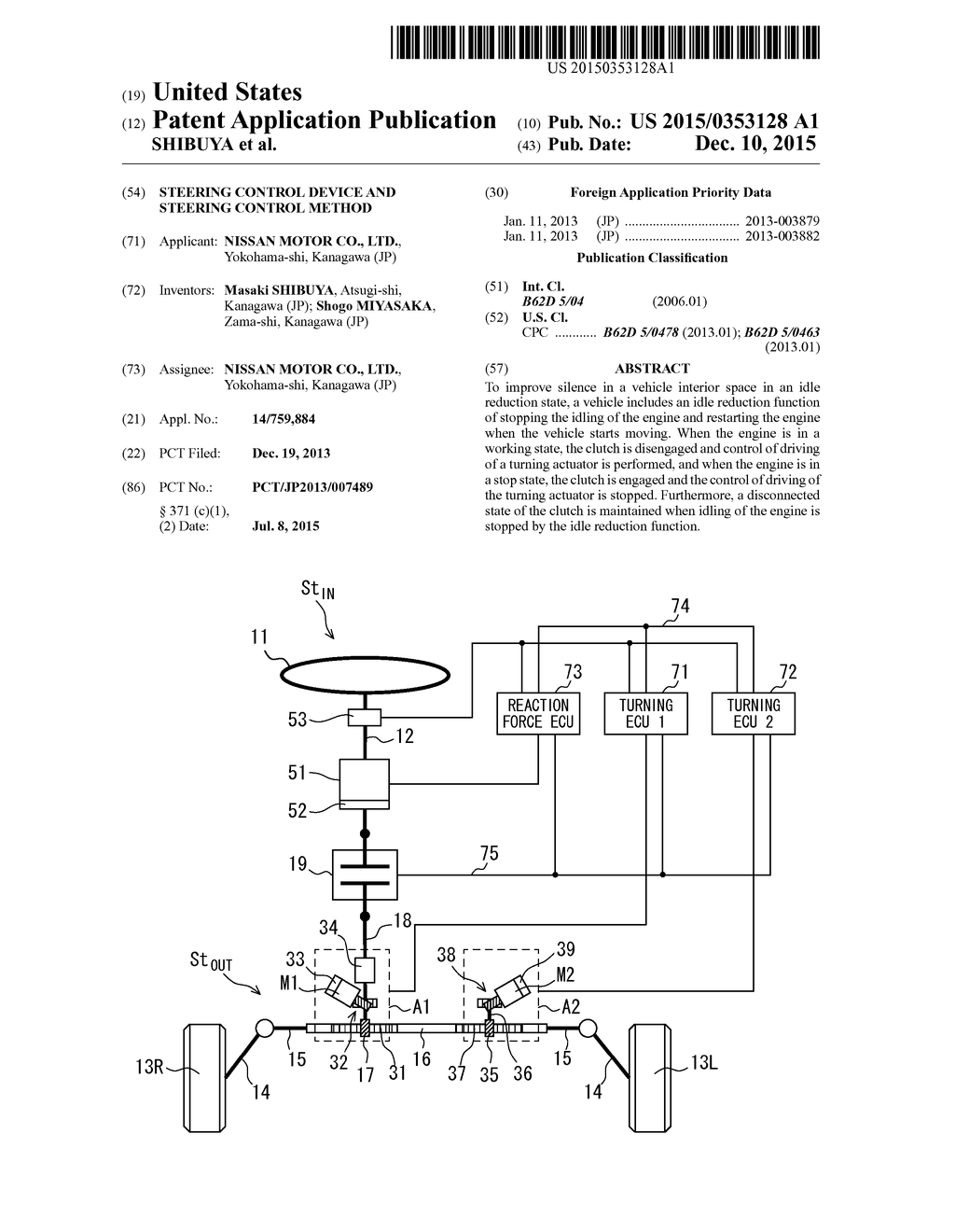 STEERING CONTROL DEVICE AND STEERING CONTROL METHOD - diagram, schematic, and image 01