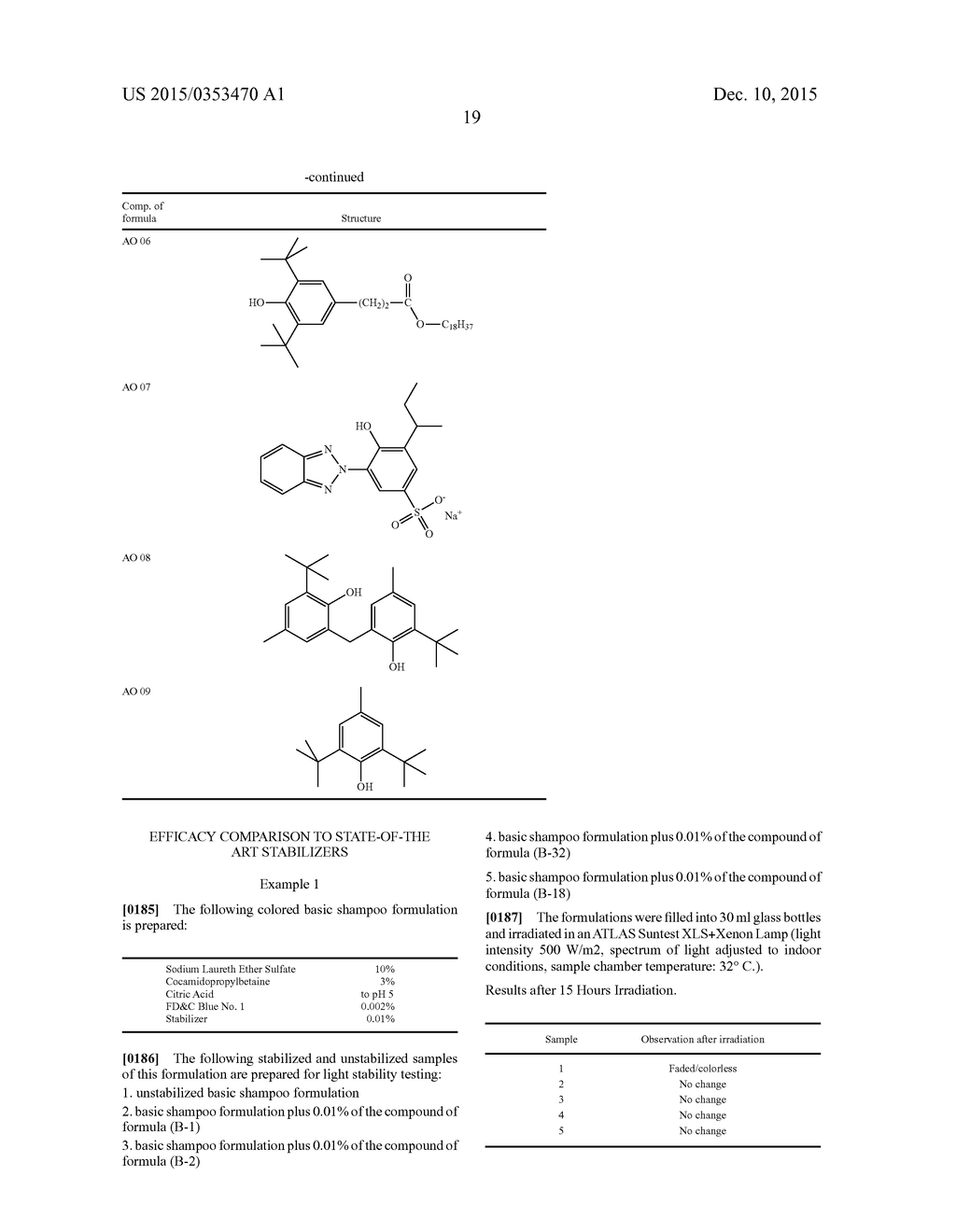 STABILIZATION OF HOUSEHOLD, BODY-CARE AND FOOD PRODUCTS BY USING     BENZOTROPOLONE CONTAINING PLANT EXTRACTS AND/OR RELATED BENZOTROPOLONE     DERIVATIVES - diagram, schematic, and image 20